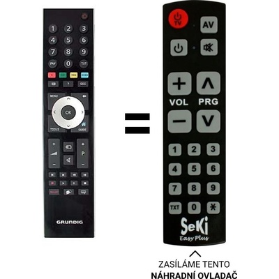 Dálkový ovladač Senior Grundig TP6 TP6187R – Hledejceny.cz