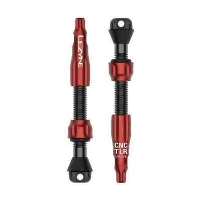 Bezdušové ventilky Lezyne CNC TLR Valve Pro 44 mm (červená)