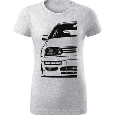 Tričko Volkswagen Golf Mk3 Half dámske tričko Tyrkysová Čierna