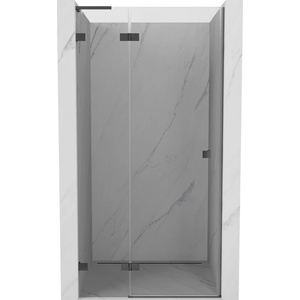 Mexen Lunar L лява душ кабина с отварящи се врати 105 см, прозрачна, gun metal - 834L-105-000-95-00-L (834L-105-000-95-00-L)