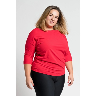CityZen Dámské bavlnené tričko Plus Size CityZen červené