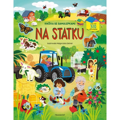 Knížka se samolepkami na statku