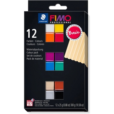Fimo professional sada 12 barev 25 g BASIC