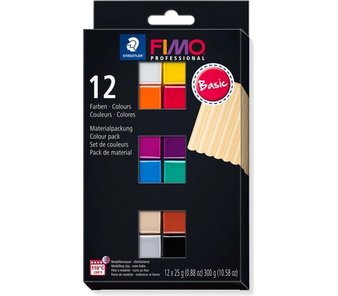 Fimo professional sada 12 barev 25 g BASIC