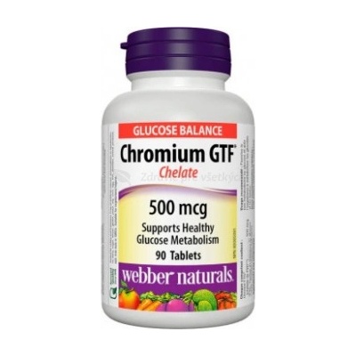Webber Naturals Chróm GTF 500 mg 90 tabliet
