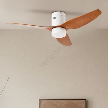 ZEVENTI - LED таванен вентилатор PADUA LED/18W/230V Wi-Fi Tuya бял/кафяв + с дистанционно управление (ZV0033)
