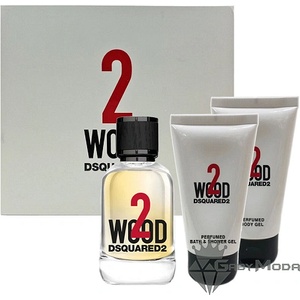 Dsquared2 2 Wood - EDT тоалетна вода 50 ml + душ гел 50 ml + душ гел 50 ml - подаръчен комплект унисекс