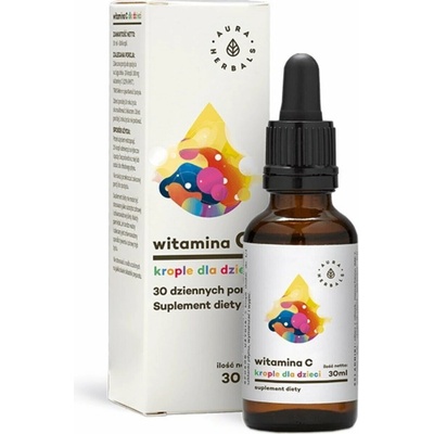 Aura Herbals Vitamín C pre deti kvapky 100 mg 30 ml