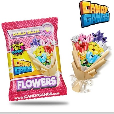 Candy Gangs skládací kostky květinka s cukrovinkou 1 g