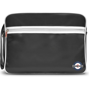 Lambretta Чанта за през рамо Lambretta Men's Retro Flight Bag - Black/White