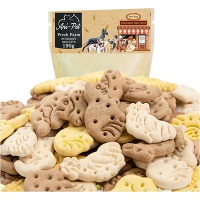 Ani pet Fresh Farm Sušienky Mini Zoo Mix biscuit 190 g