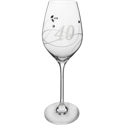 Swarovski Sklenice na víno s krystaly jubileum 40 360 ml