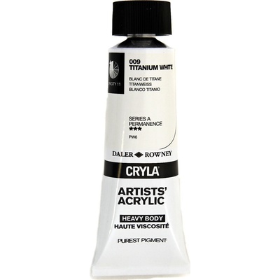 Daler-Rowney Cryla Artists’ АКРИЛНА боя Titanium White 75 ml 1 бр (125075009)