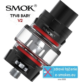 SmokTech TFV8 Baby V2 Clearomizér čierny 5ml