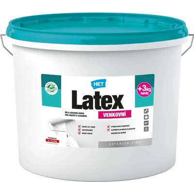HET Latex vonkajší biela matná 13 kg