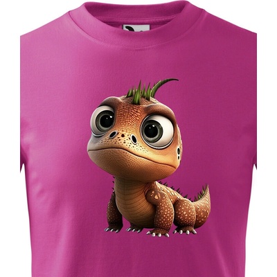 dětské triko dinosaurus 2 purpurová