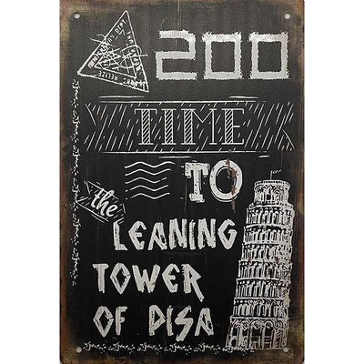 Ceduľa Time To Learning Tower Of Pise