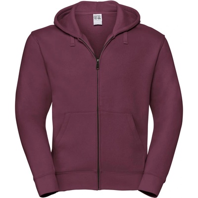 Russell Athletic 266m / Мъжки суичър с цип - бордо s (10266m37001)