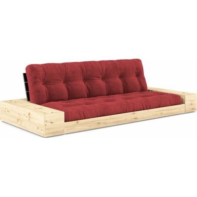 Karup Design menčestrová rozkladacia pohovka 244 cm Base červená