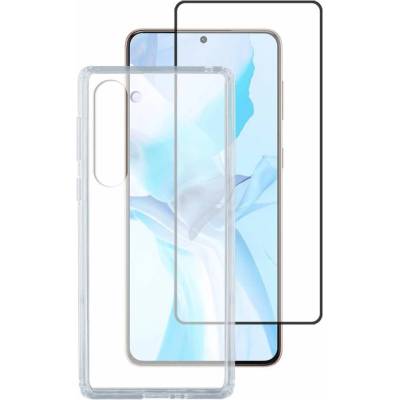 4smarts 360° Starter Set X-Pro UltraSonix Glass - тънък силиконов кейс и стъклено защитно покритие за дисплея на Samsung Galaxy S23 (прозрачен)