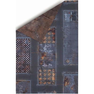 Gamemat.eu Oboustranná herní podložka 6'x4' 183 x 122cm Quarantine Zone & Fallout Zone