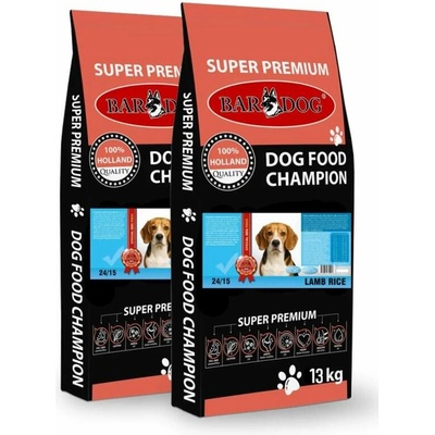 Bardog Lamb & Rice 24/15 jehněčí maso 2 x 13 kg