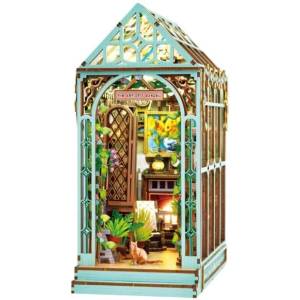 Mikro Дървен строителен комплект зимна градина със светлина, 255 бр | Woodworks (610840)