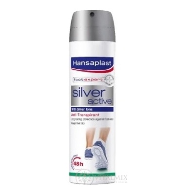 Hansaplast sprej na nohy SILVER active Antiperspirant (48 h) 150 ml