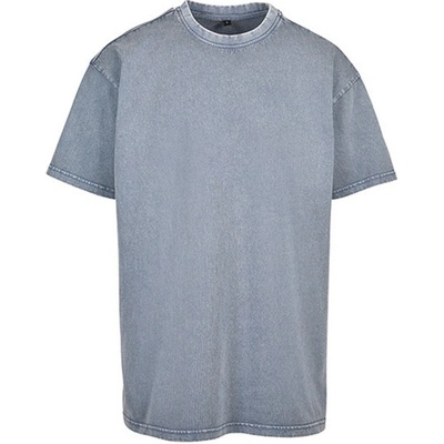 Build Your Brand pánské triko BY189 Vintage Blue