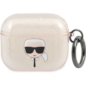 Karl Lagerfeld Калъф Karl Lagerfeld KLA3UKHGD Glitter Karl`s Head, за Apple AirPods 3 (3666339030360)