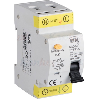 Jistič-chránič KRO6-2/B16/30A Kanlux 23212