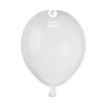 Gemar Balónek 13cm 5 #001 bílý bal