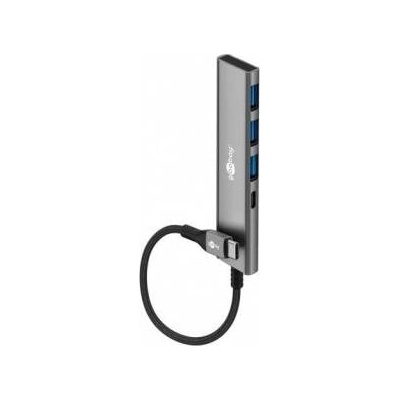 Goobay Slim 4-Port USB Hub, USB-C to USB-C/USB-A, 5 Gbit/s | 76562