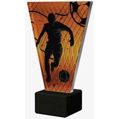 Designová skleněná trofej Fotbal Výška: 15 cm Průměr: 1 cm
