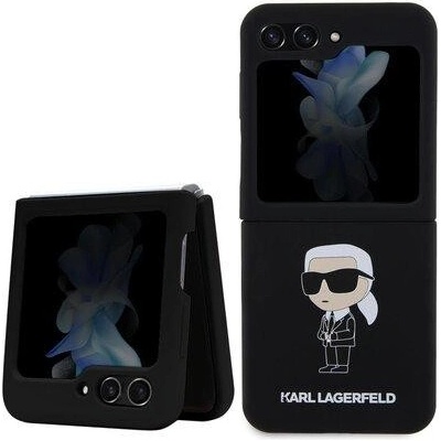 Karl Lagerfeld Liquid Silicone Ikonik NFT Samsung Galaxy Z Flip 5 čierne