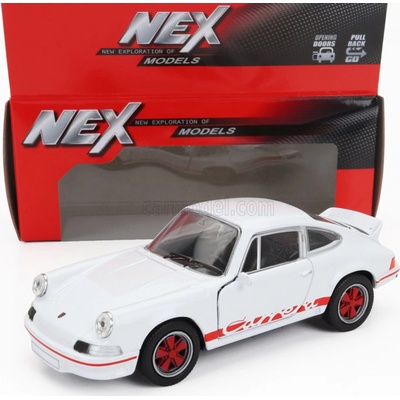 Welly Carrera Porsche 911 Rs 2.7 Coupe 1973 Bílá Červená 1:34