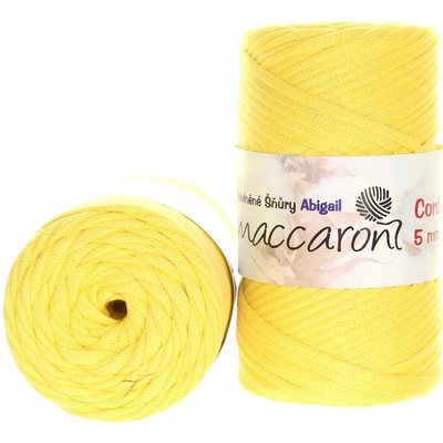 Macaroni Abigail 5 mm Žlutá