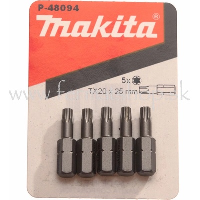 sada bitov 5 ks TX20 x 25mm P-48094 Makita