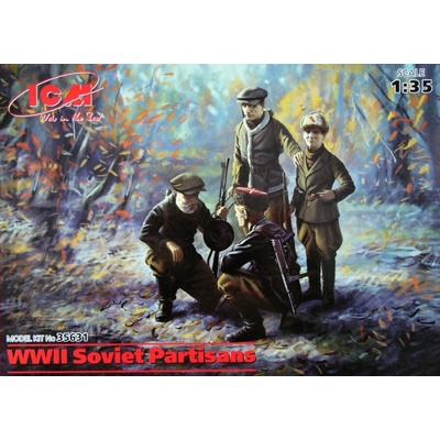 ICM Soviet Partisans WWII 4 figúrky 1:35