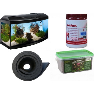 Diversa Creative Expert LED akvarijní set vypouklý černý 25 l