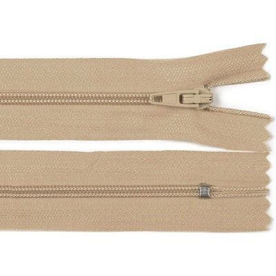 Spirálový zip No 3 délka 20 cm autolock Varianta: 308 hnědá přírodní, Balení: 1 ks
