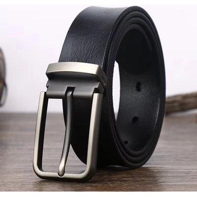 DELIS Мъжки колан c-160, естествена кожа, черен (c-160)