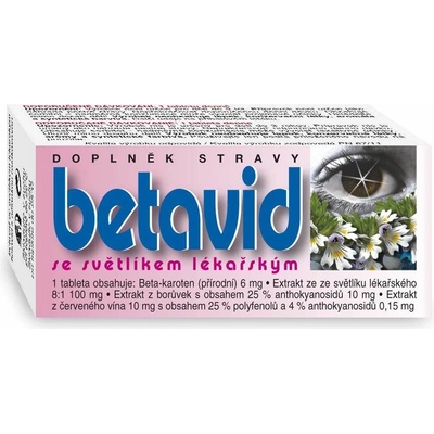 Naturvita Betavid so svetlíkom lekárskym 60 tabliet