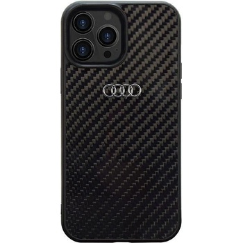 Audi Кейс Audi Carbon Fiber за iPhone 13 Pro Max 6.7", черен / черен, твърд, AU-TPUPCIP13PM-R8/D2-BK (6955250226264)