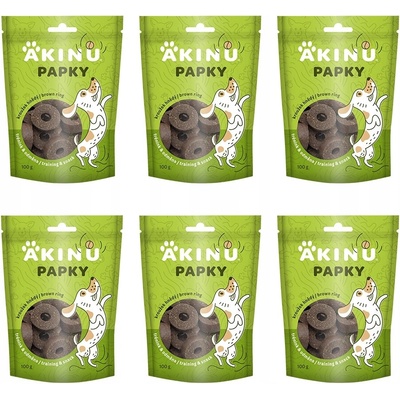 Akinu PAPKY Kroužek hnědý 6 x 100 g