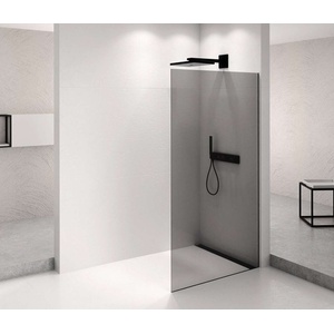 POLYSAN Architex - Душ стена Walk-In, 116x210 см, матово черно/опушено стъкло AXB120SC (AXB120SC)