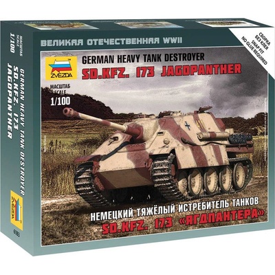 Zvezda Sd.Kfz.173 Nemecký ťažký stíhač tankov Jagdpanther 1:100