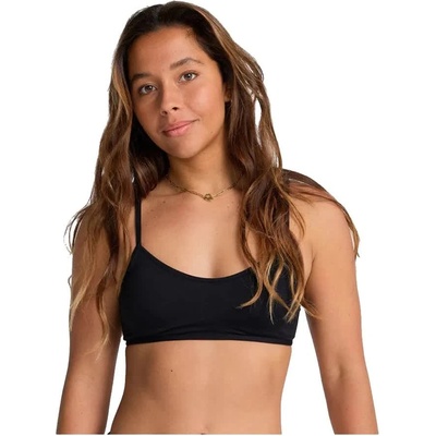 Sol Searcher Lace Up bikini top - Black (Black Pebble)
