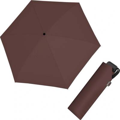 Doppler Mini Slim Carbonsteel DARK CHOCOLATE dámsky skladací dáždnik