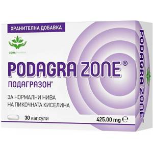 Zona Pharma Подагразон, 425 mg, 30 капсули, Zona Pharma (10051773)